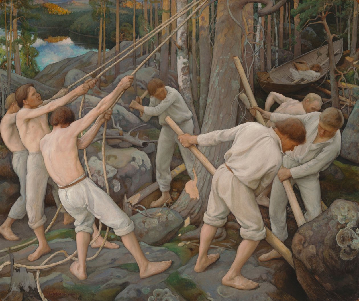 Pioneers in Karelia by Pekka Halonen