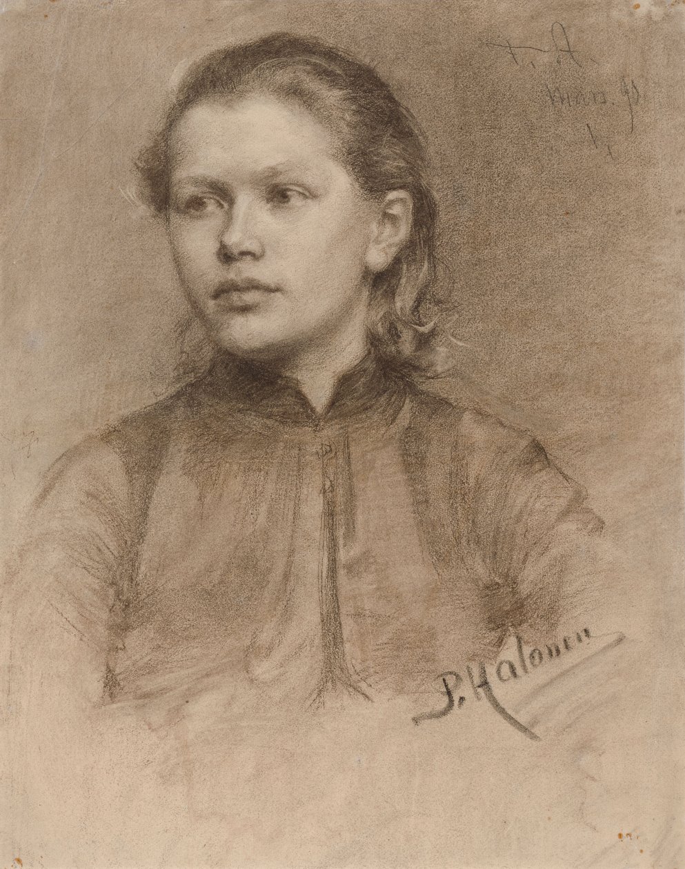 Portrait of a Young Woman by Pekka Halonen
