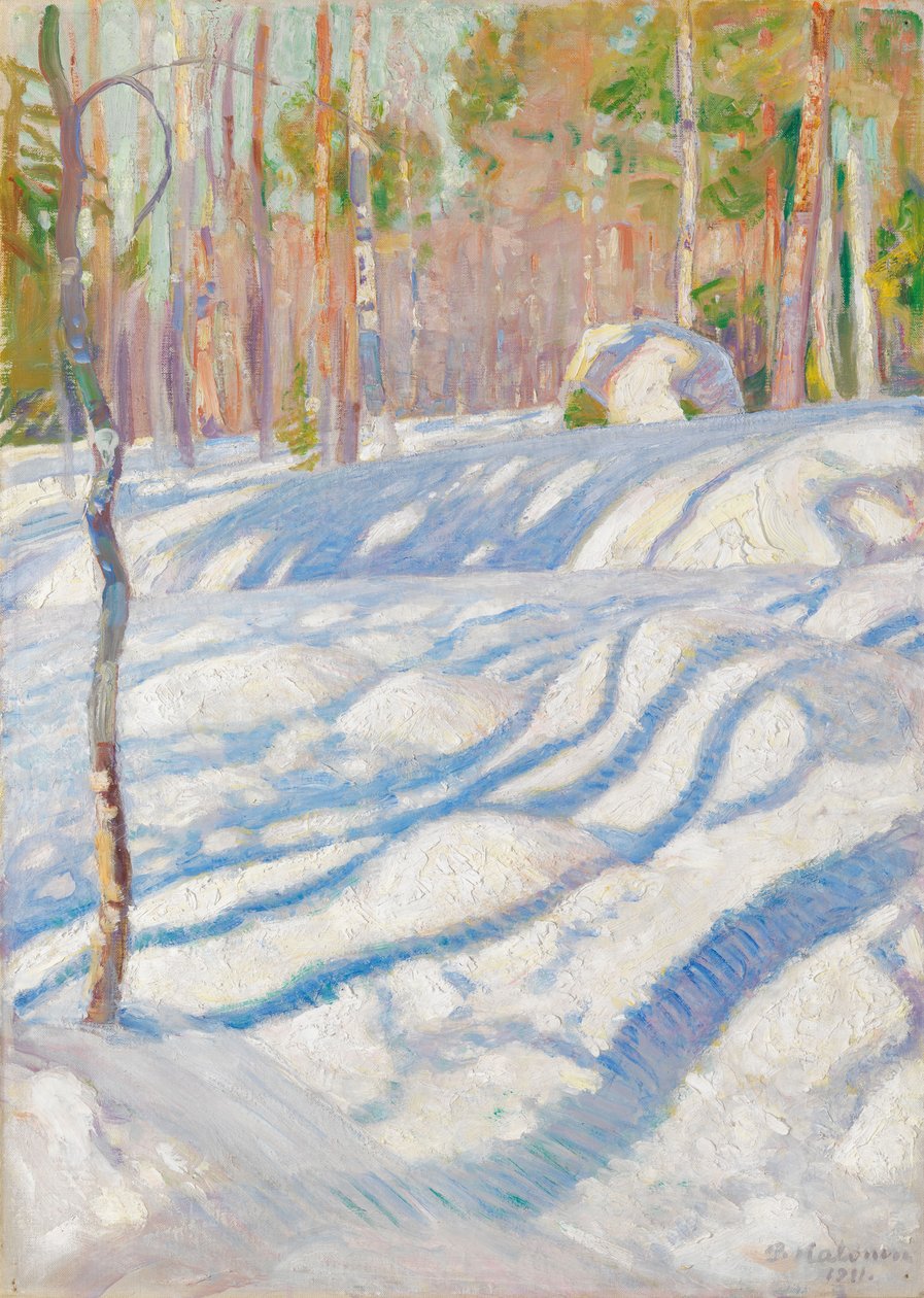 Sunlit Winter Landscape by Pekka Halonen