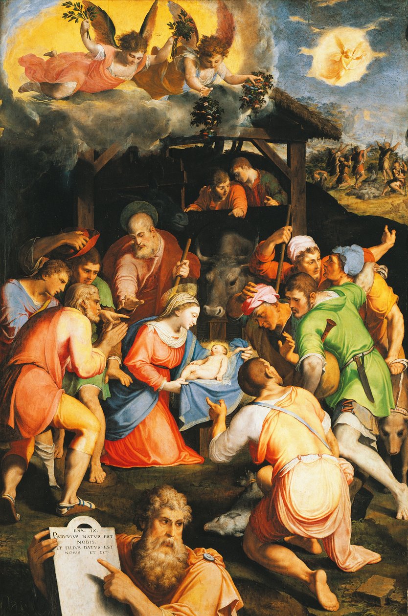 Adoration of the Shepherds by Pellegrino Tibaldi