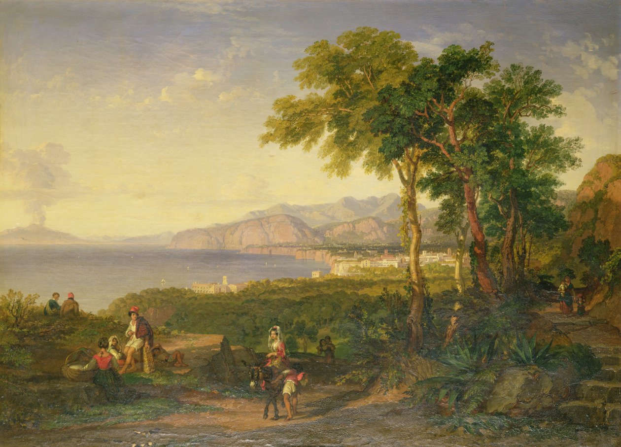 The Bay of Salerno by Penry Williams