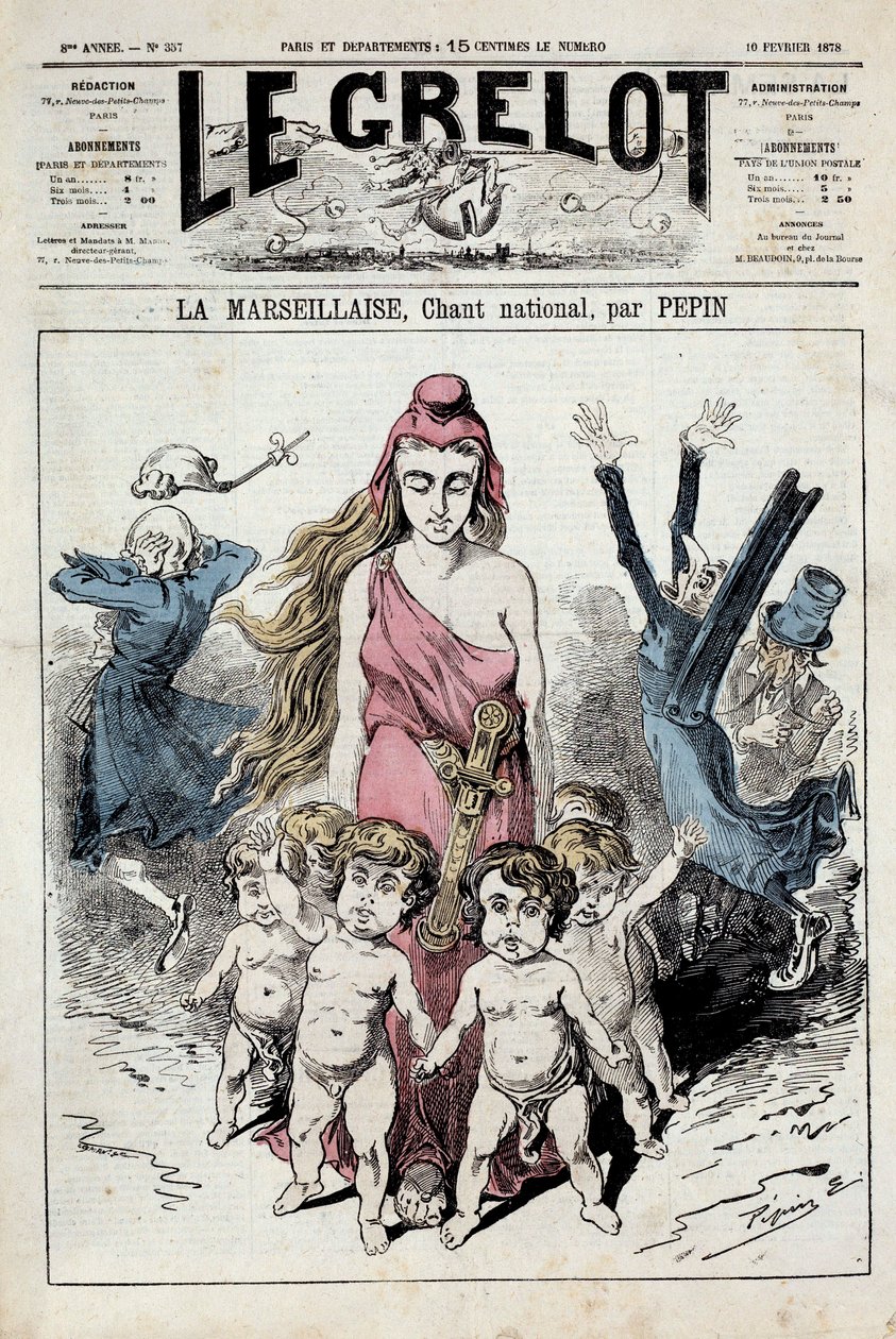 The Bell Representing an Allegory of the National Anthem La Marseillaise by Pepin