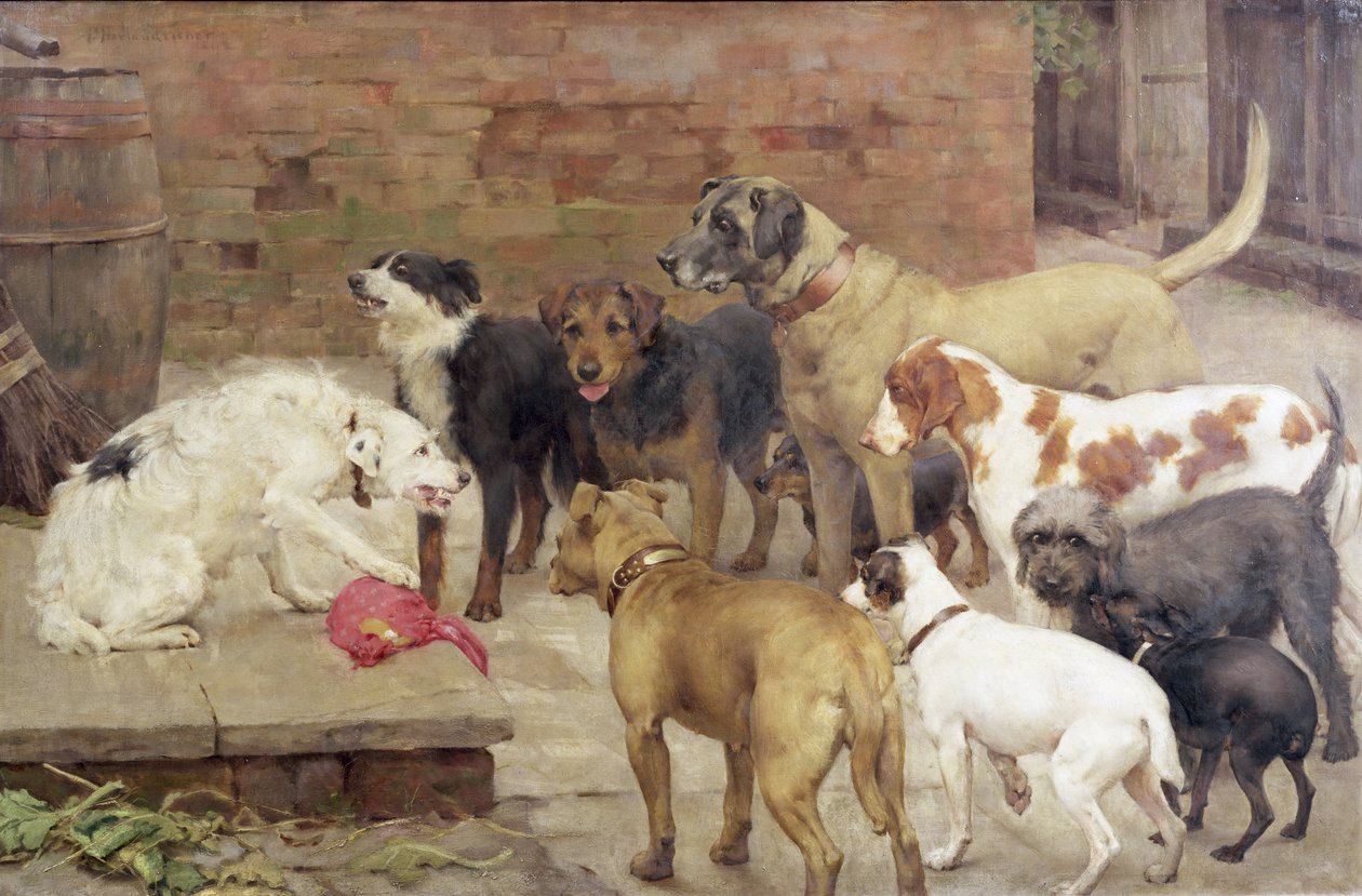 The Dog with his Master