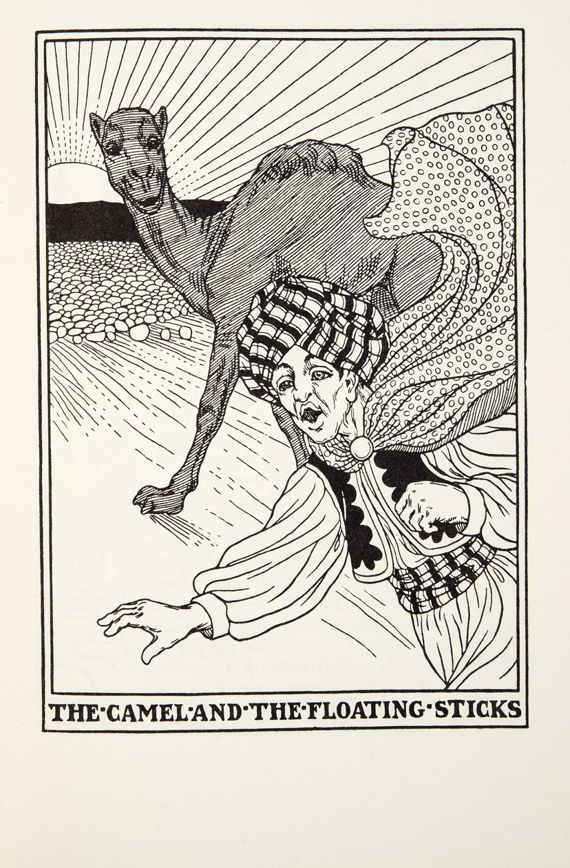 The Camel and the Floating Sticks, from Fontaine Fables by Percy J. Billingshurst