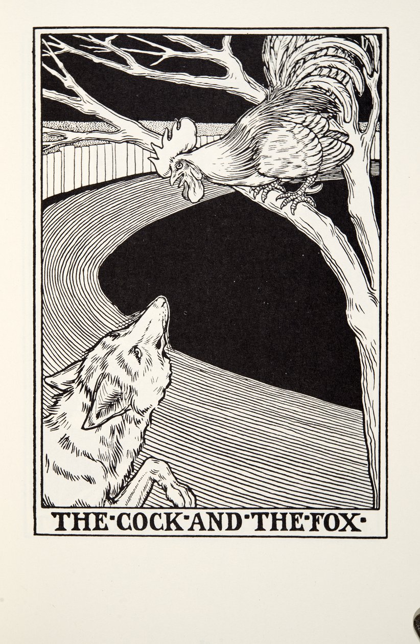 The Cock and the Fox, from Fontaine Fables by Percy J. Billingshurst