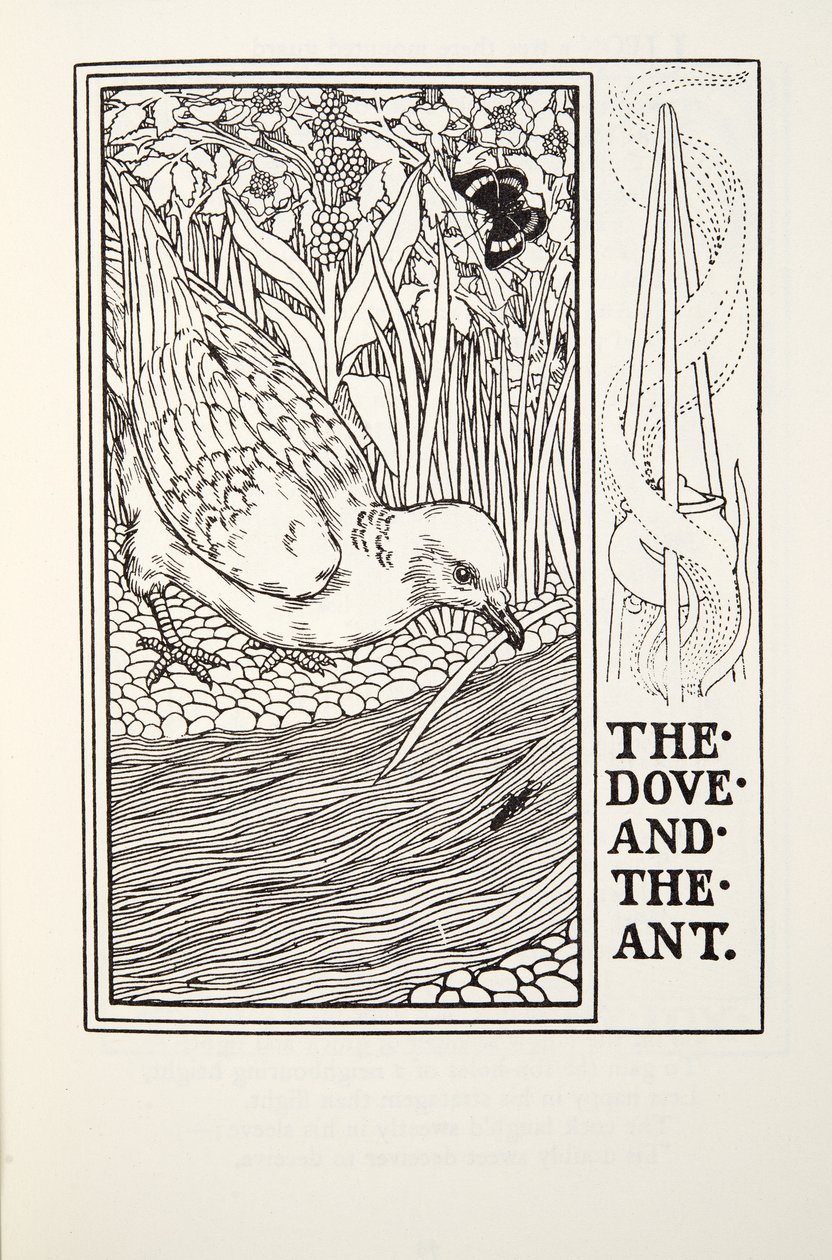 The Dove and the Ant, from Fontaine Fables by Percy J. Billingshurst