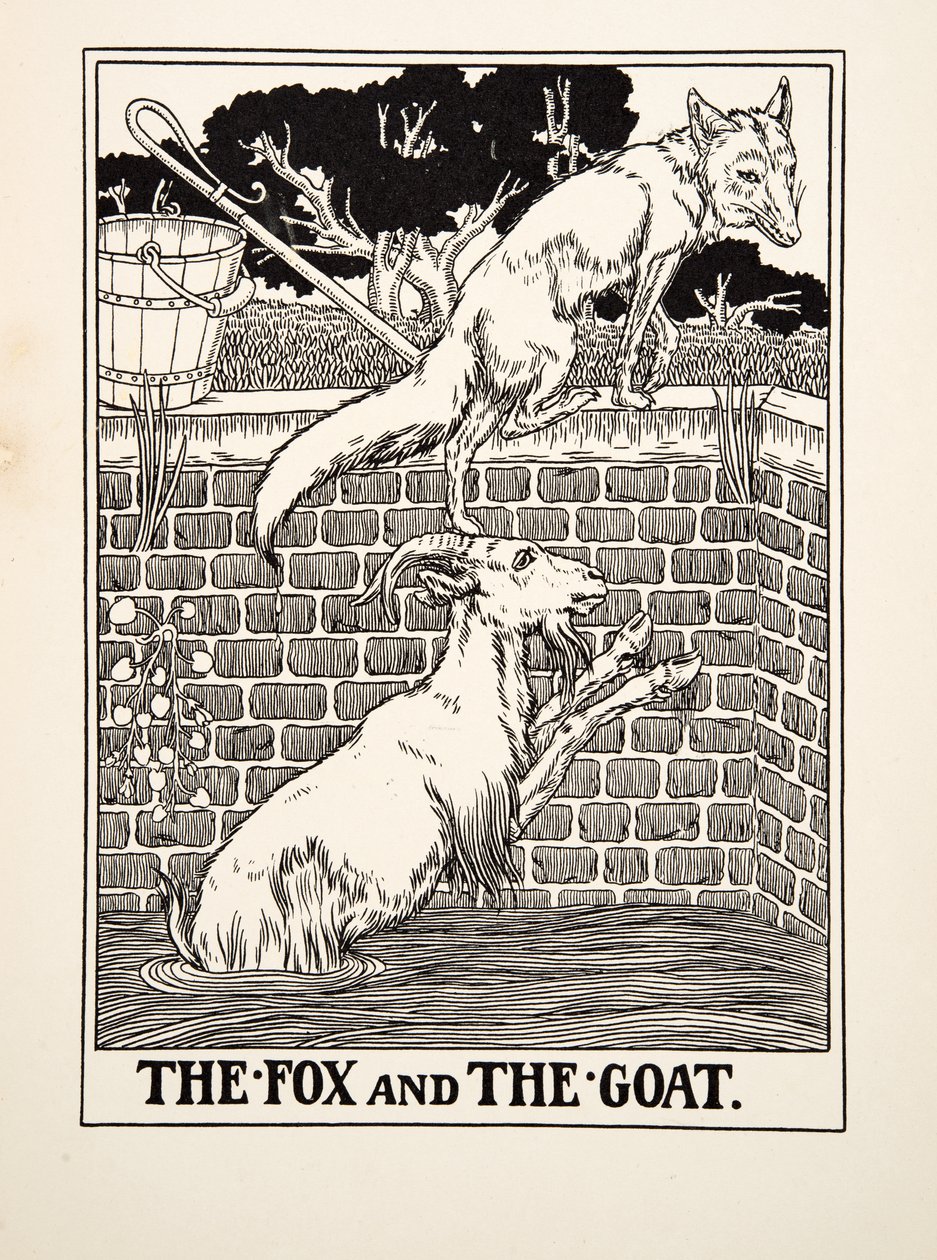 The Fox and the Goat, from A Hundred Fables of Aesop by Percy J. Billingshurst
