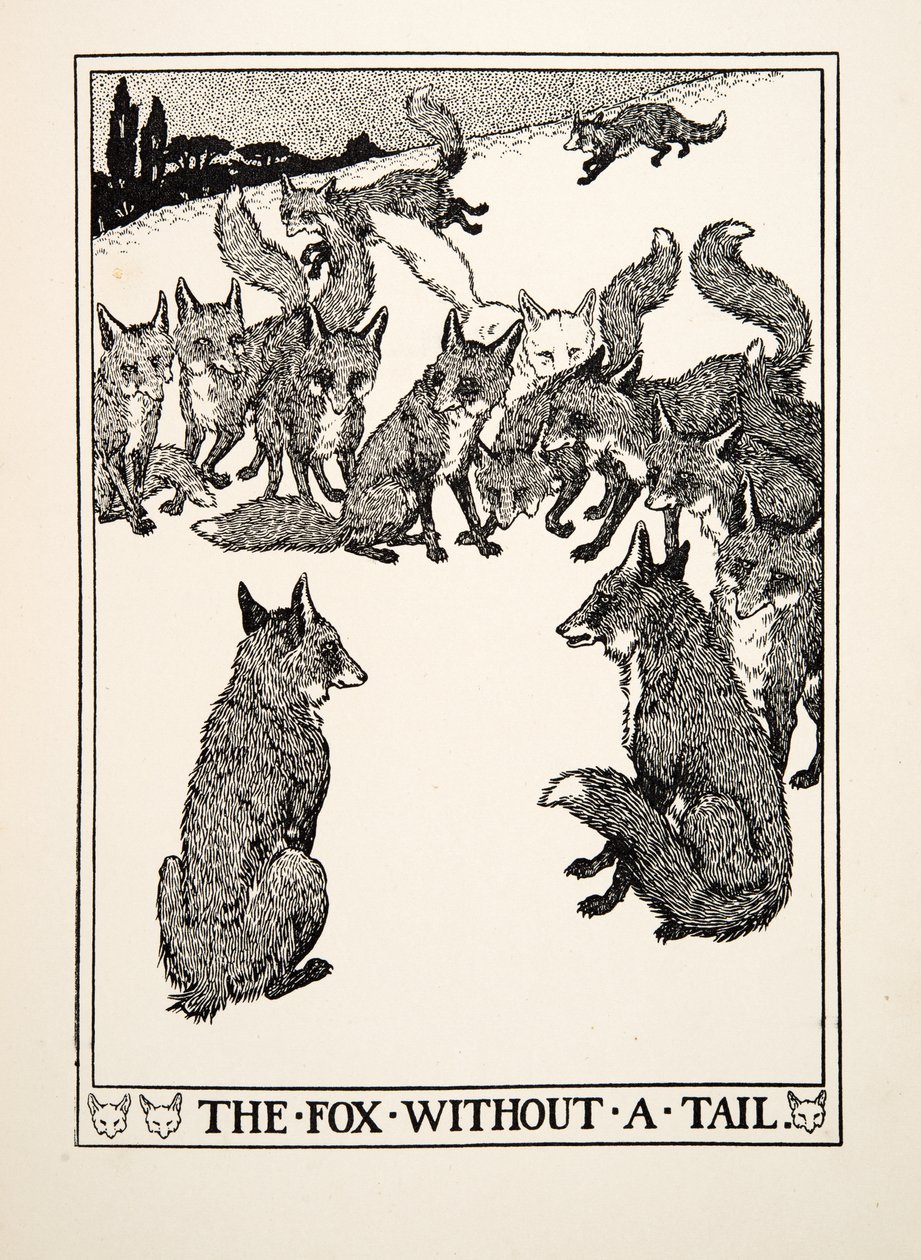 The Fox without a Tail, from A Hundred Fables of Aesop by Percy J. Billingshurst