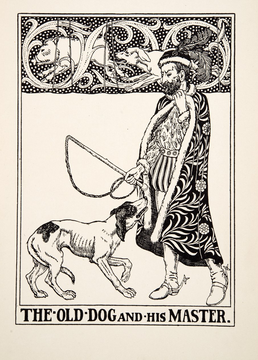 The Old Dog and his Master, from A Hundred Fables of Aesop by Percy J. Billingshurst