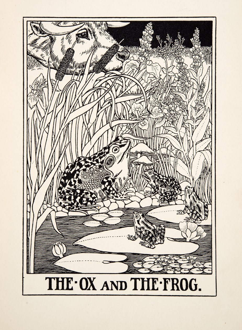 The Ox and the Frog, from A Hundred Fables of Aesop by Percy J. Billingshurst