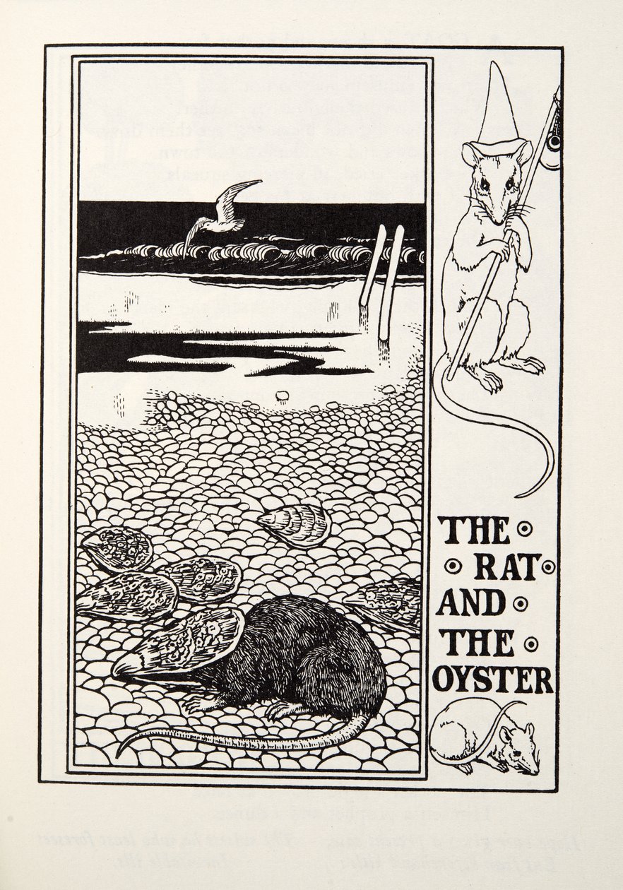 The Rat and the Oyster, from Fontaine Fables by Percy J. Billingshurst