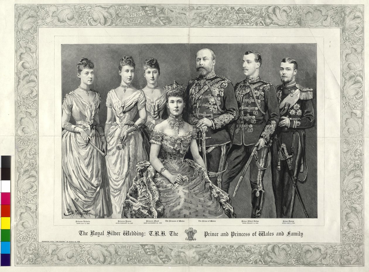 The Later King of England and the British Royal Family, 1888 by Percy Macquoid