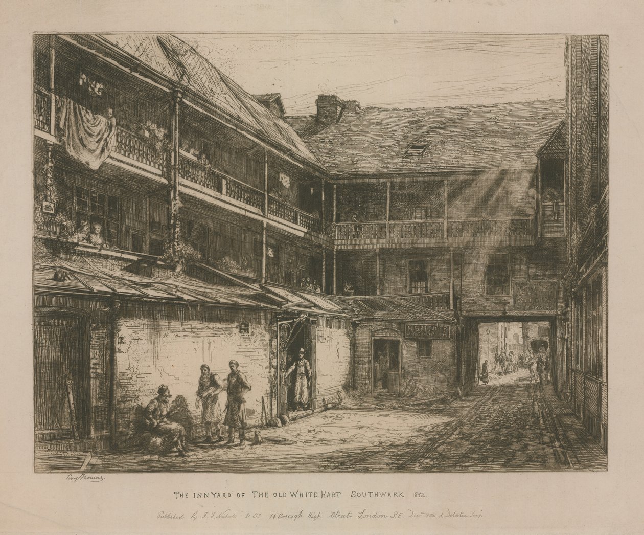 The Old White Hart, Southwark by Percy Thomas