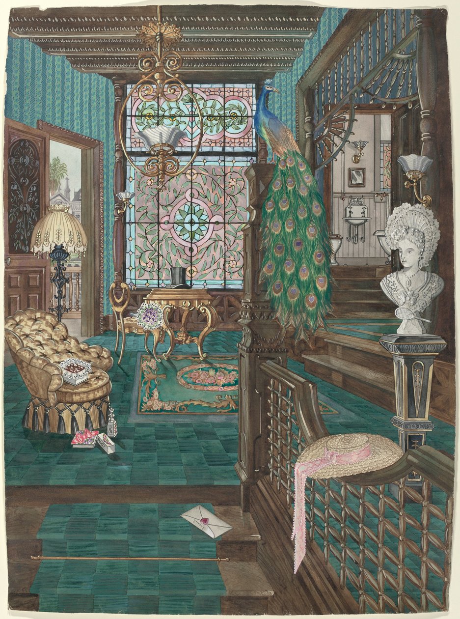 Second Floor Stair Landing and Hall by Perkins Harnly