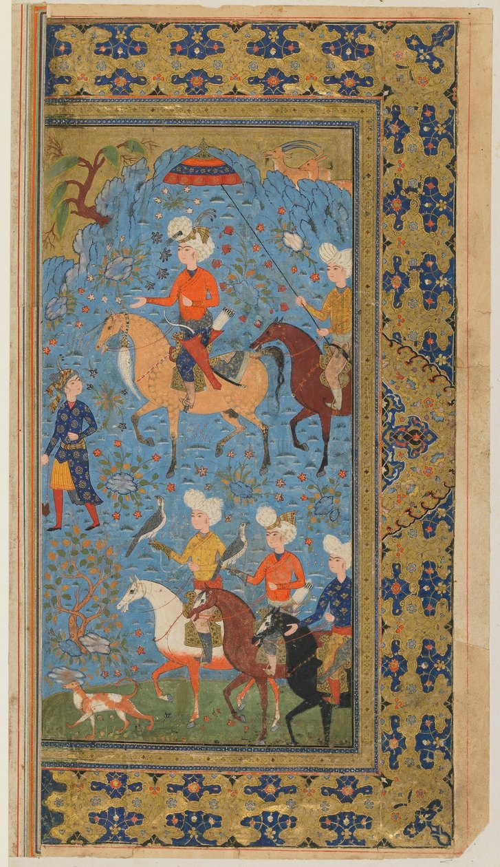 A Royal Hunt by Persian School