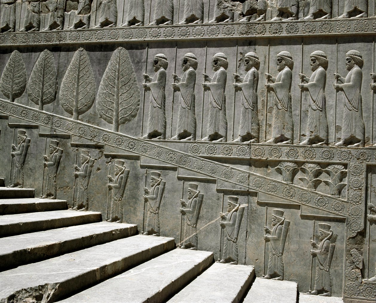 Guards of Susa and Persia. Reliefs of the eastern staircase of the Apadana, 6th century BC by Persian School
