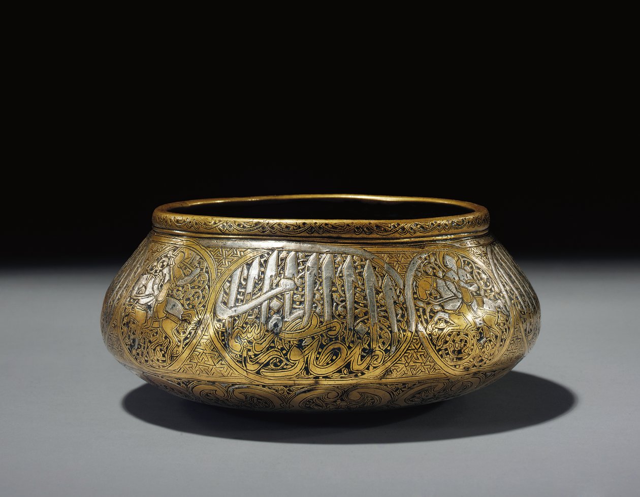 Inlaid bowl, Fars, Persia by Persian School