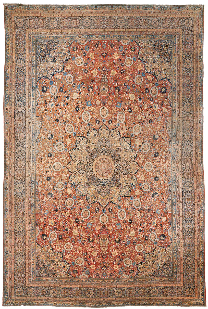 Large Tabriz carpet, of Ardebil design, north west Persia by Persian School