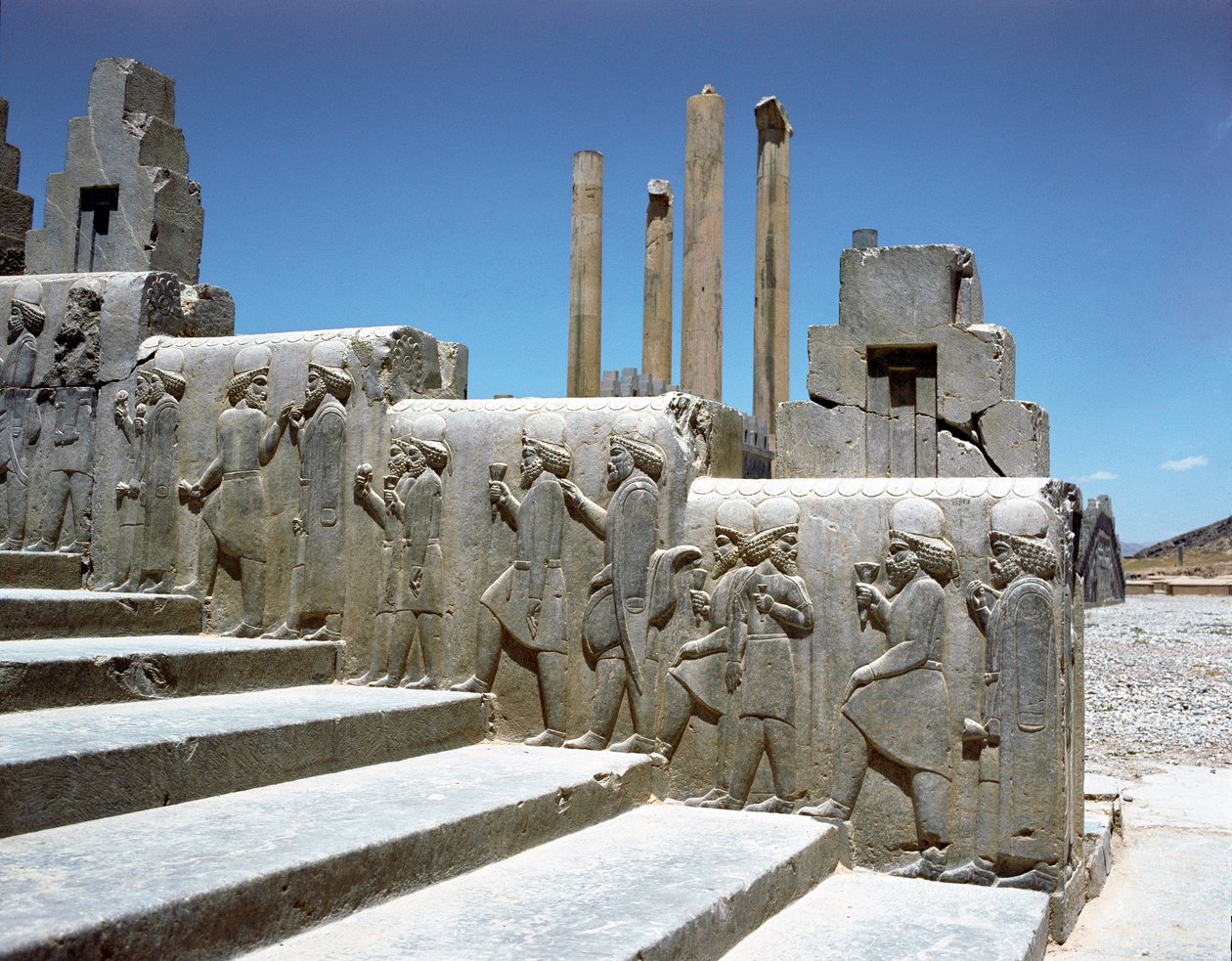 Submissive Peoples. Reliefs of the Eastern Staircase of the Apadana by Persian School