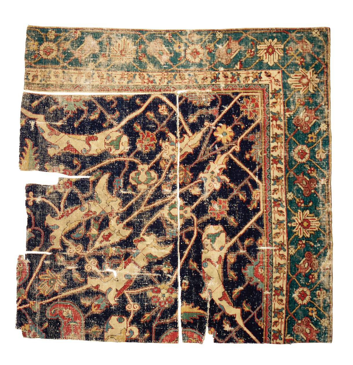 Tabriz Medallion Carpet Fragment by Persian School