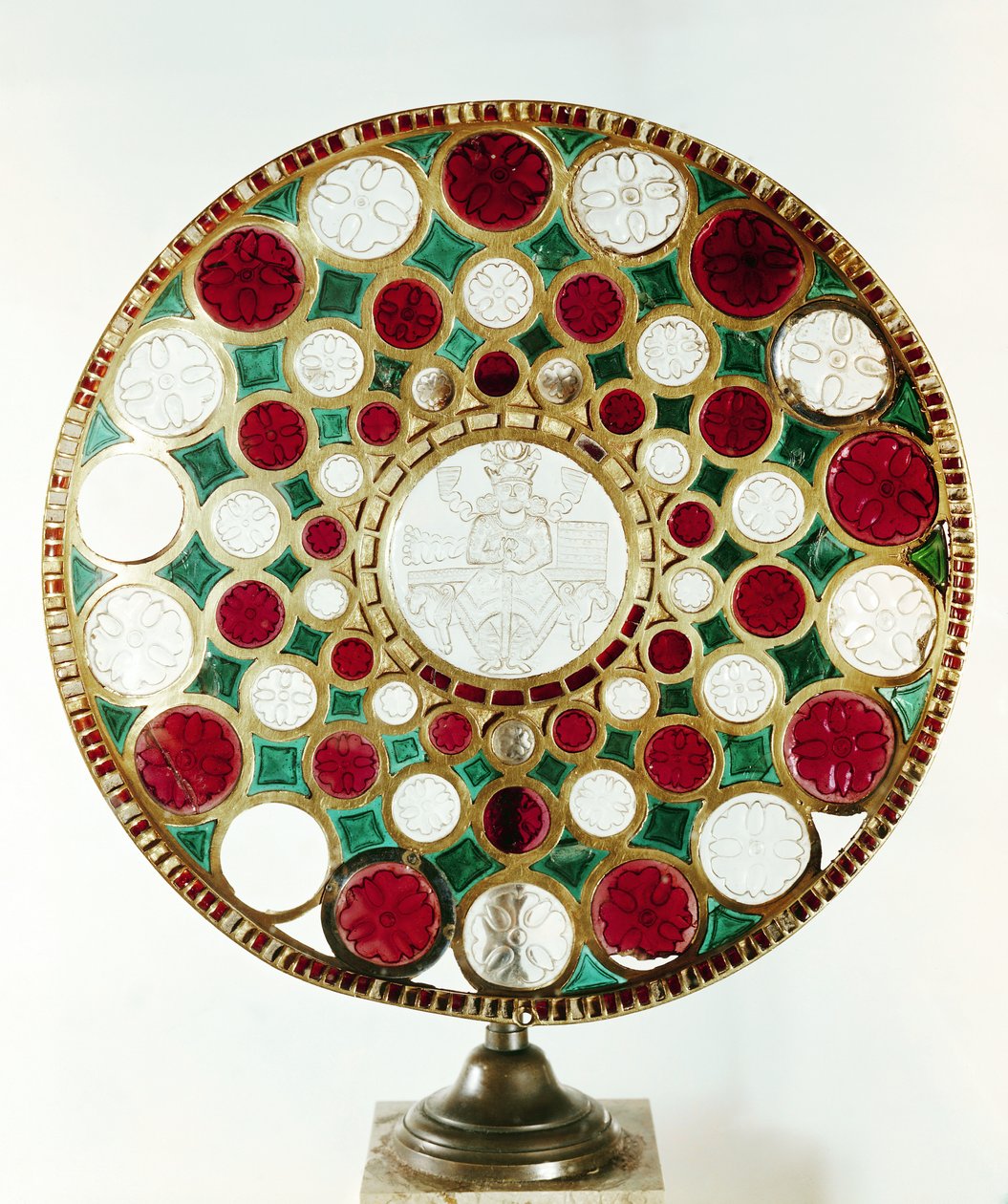The Cup of Solomon, bearing a relief cameo of a king, Sassanian Period by Persian School