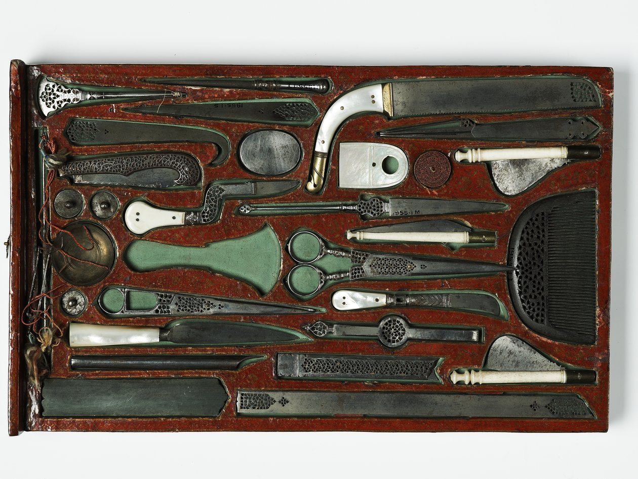 Tool kit depicting the Holy Family, c.1830 by Persian School