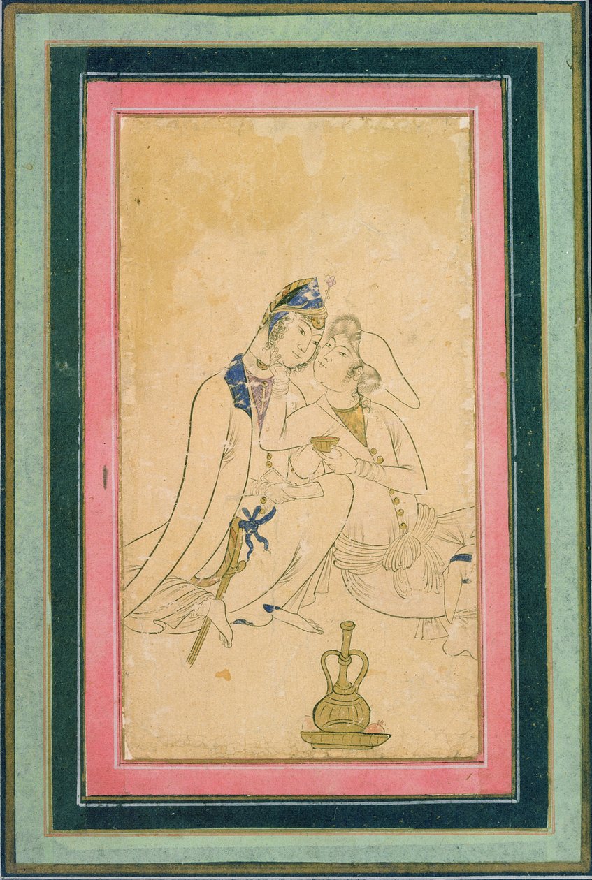 Two Lovers by Persian School
