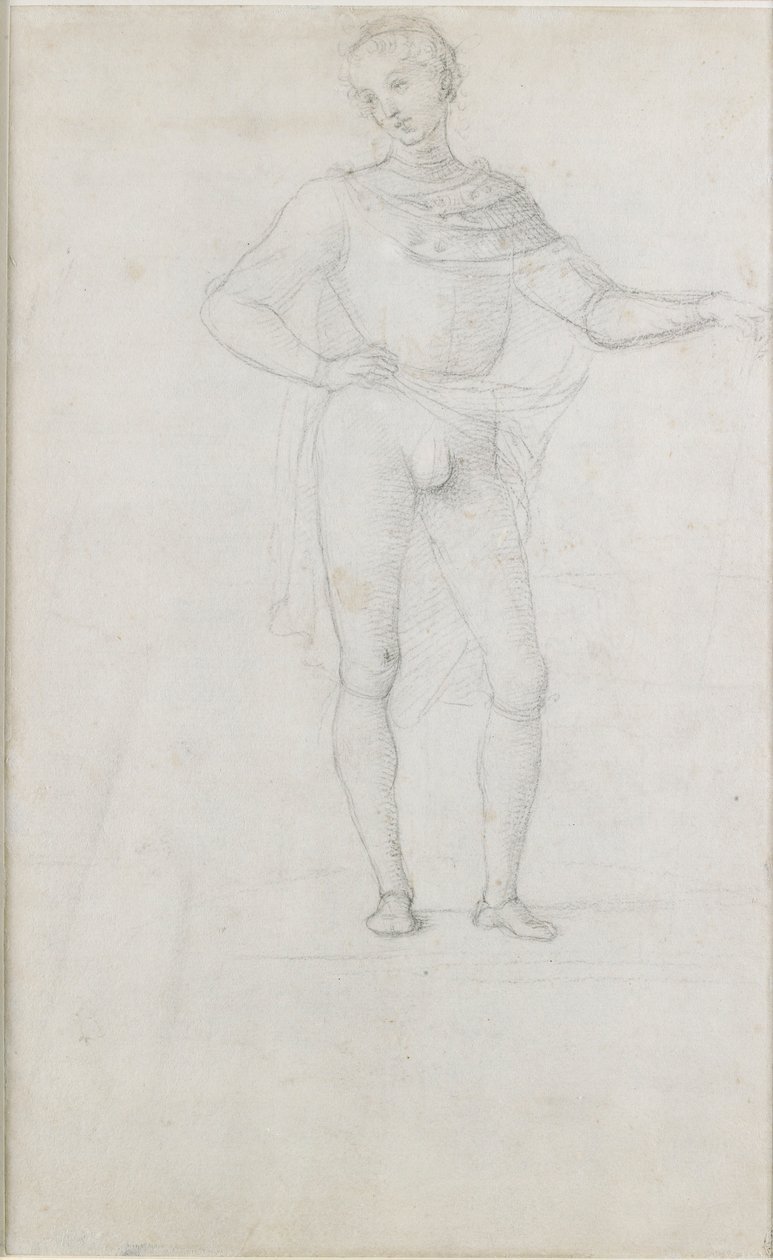 A Study for a Figure in an Adoration of the Magi by Perugino