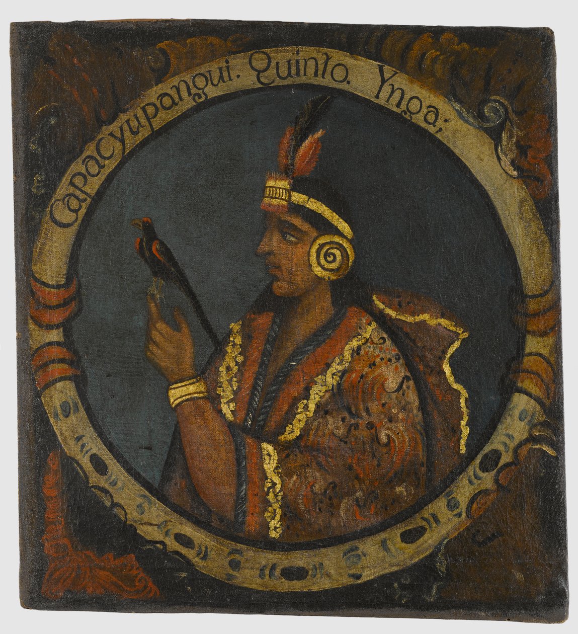 Capac Yupanqui, Fifth Inca King by Peruvian School