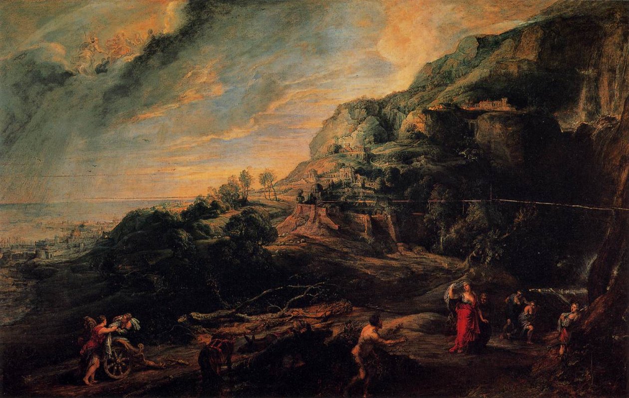 Ulysses and Nausicaa on the Island of the Phaeacians by Peter Paul Rubens