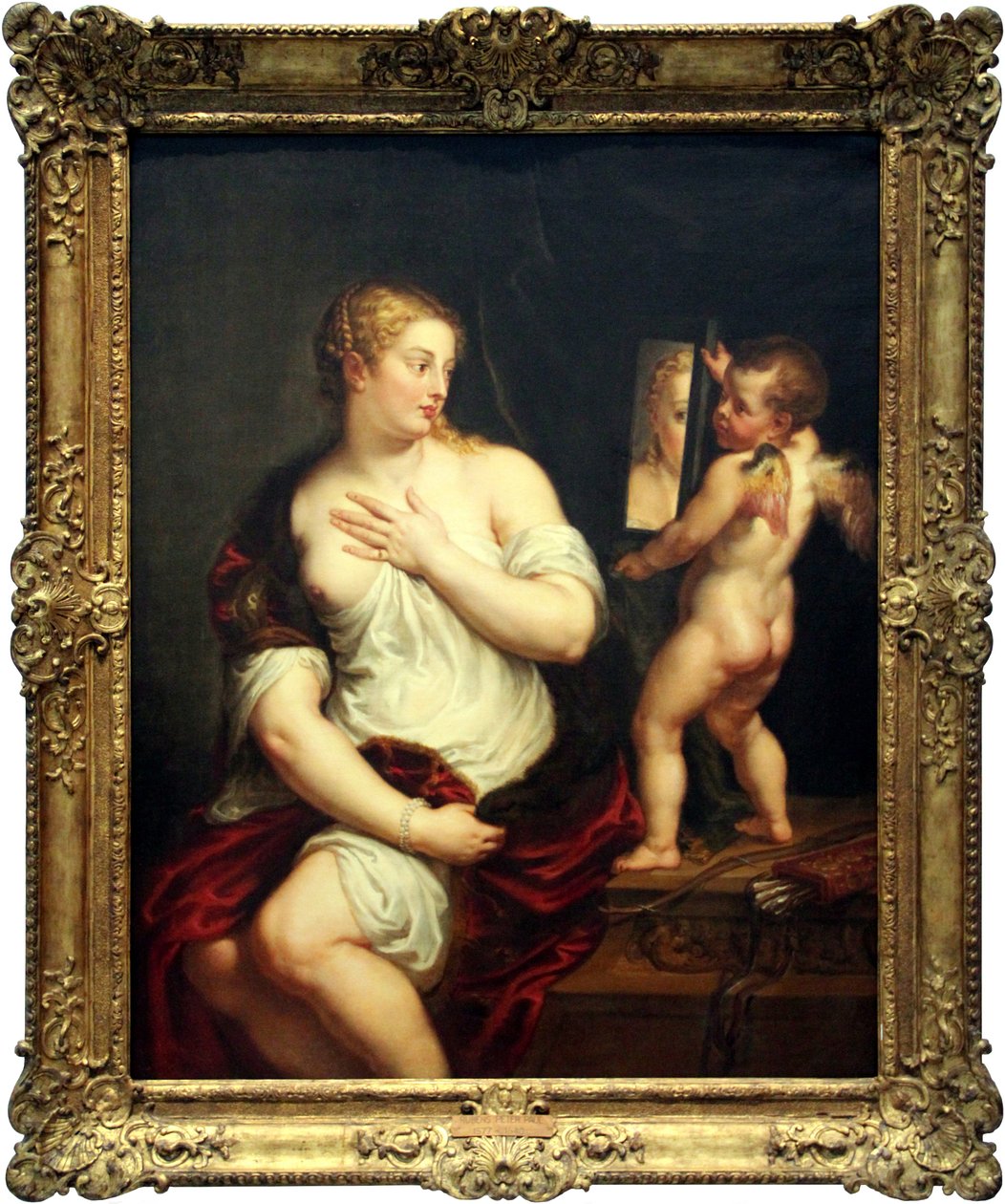 Venus and Cupid Holding a Mirror by Peter Paul Rubens