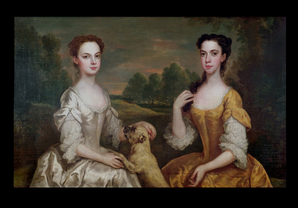 Portrait of Ann and Mary Tonson by Peter Vanderbank