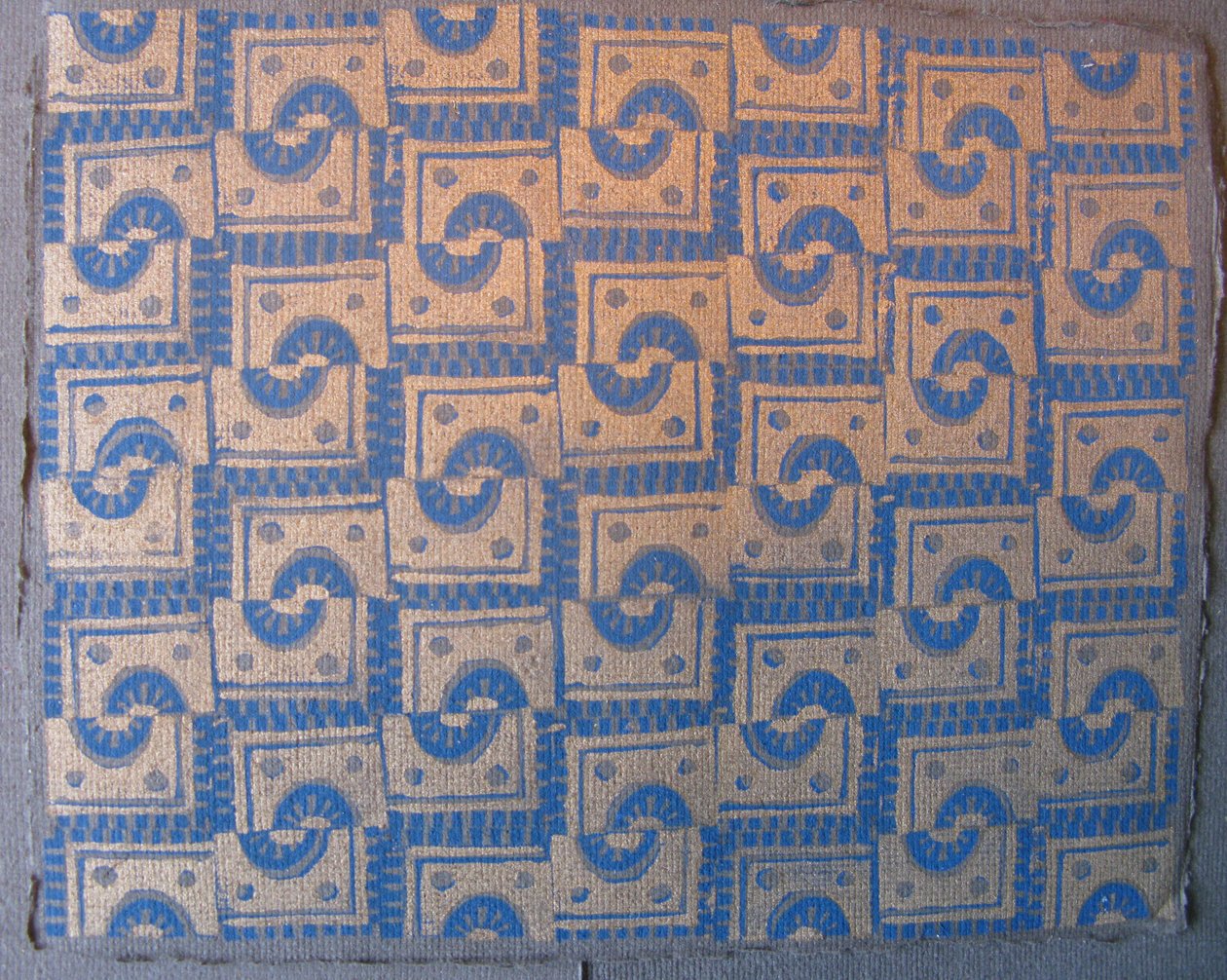 Blue and Gold Pattern by Peter A Ford