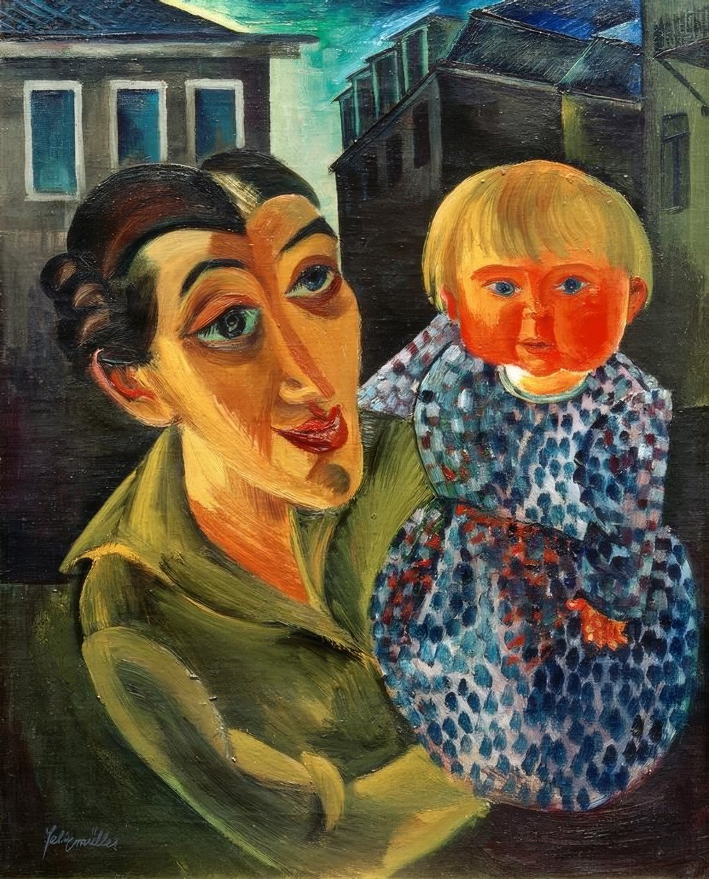 Hanna and Sonja by Peter August Böckstiegel