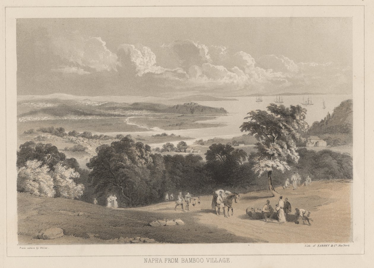 Napha from Bamboo Village, litho by Sarony und Co., 1855 by Peter Bernhard Wilhelm Heine