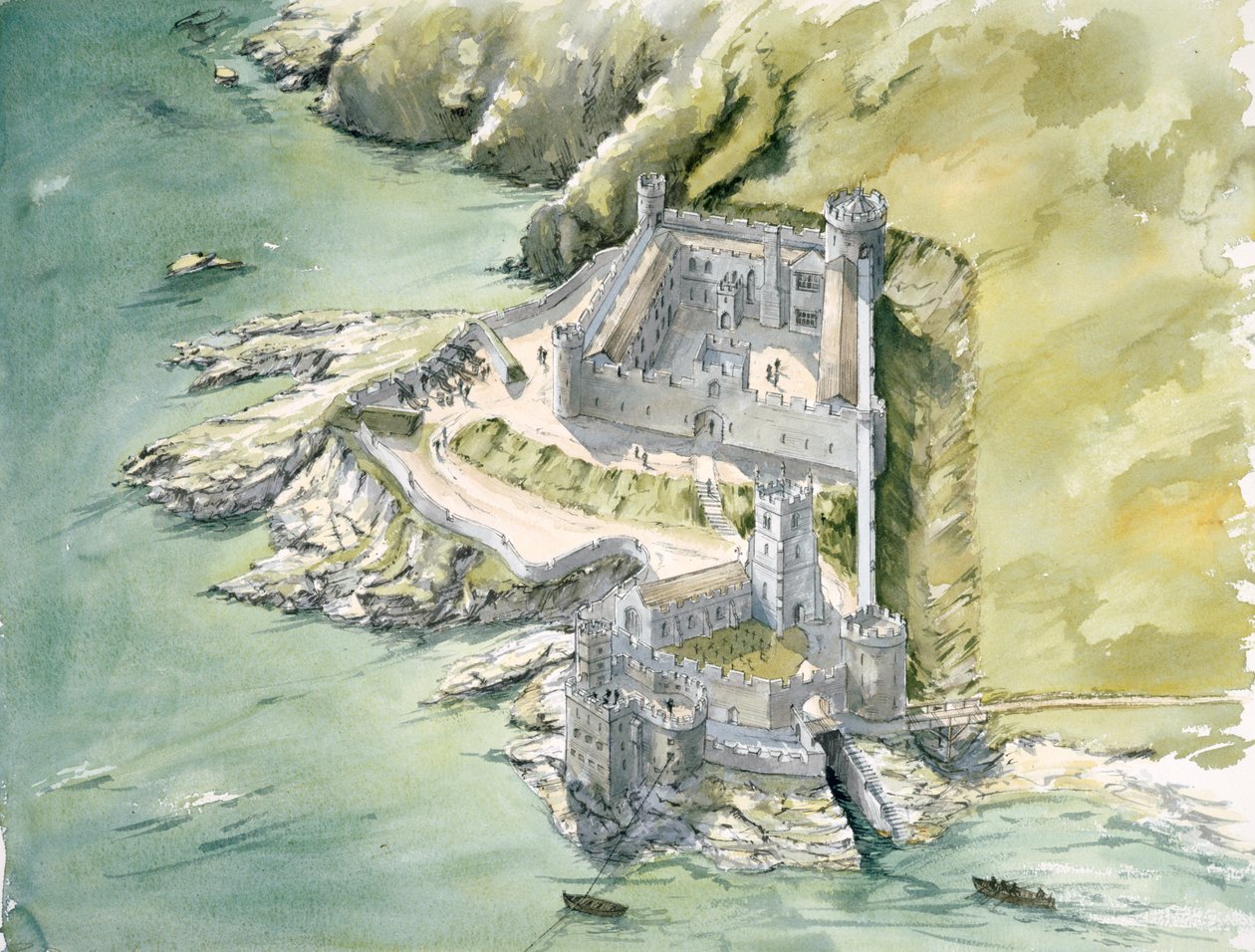 Dartmouth Castle, c1550, c1990-2010 by Peter Dunn