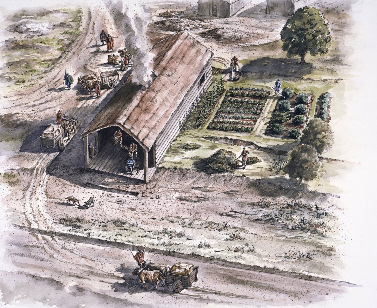 Industrial Building, Ribchester Roman Fort, Lancashire, 2nd Century by Peter Dunn