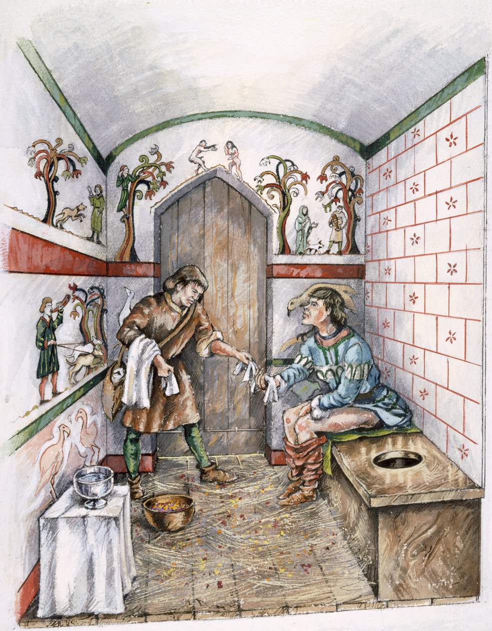 Medieval latrine by Peter Dunn