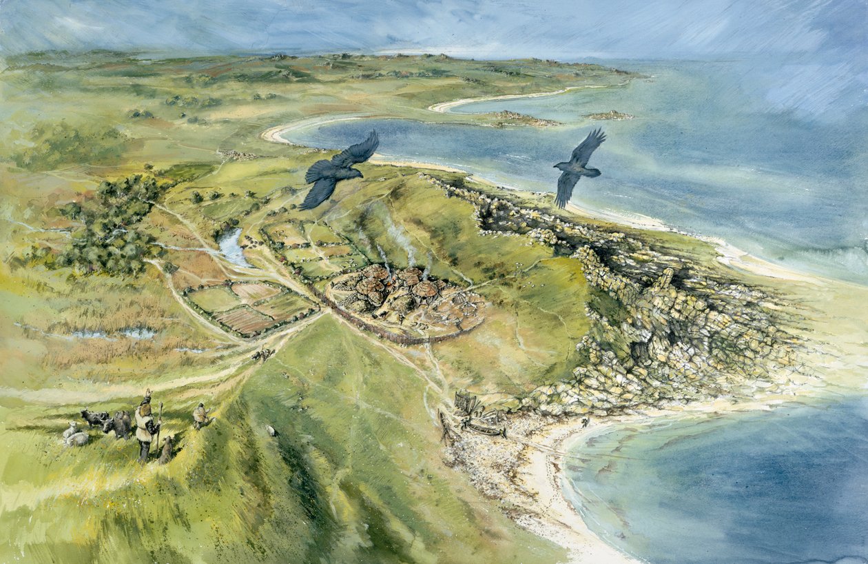 Nornour, Isle of Scilly, 500BC by Peter Dunn