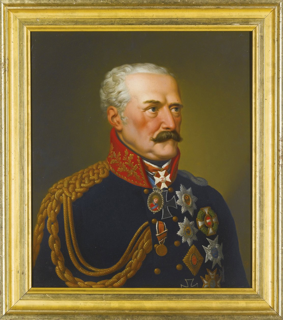Portrait of Gebhard Leberecht von Bluecher, Prince of Wahlstatt by Peter Eduard Stroehling
