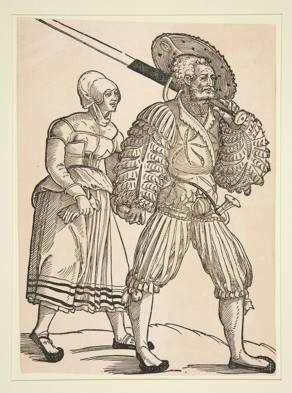 Soldier and Wife by Peter Flötner