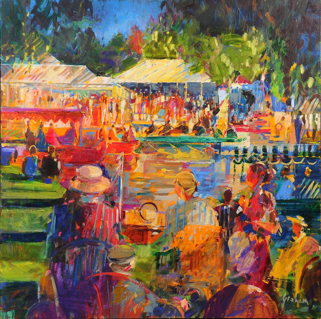 The Thames at Henley by Peter Graham (Contemporary)