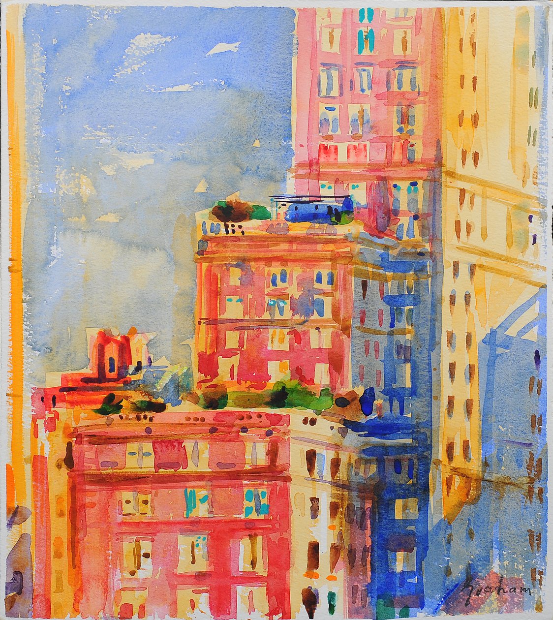 Windows in the Upper East Side by Peter Graham (Contemporary)