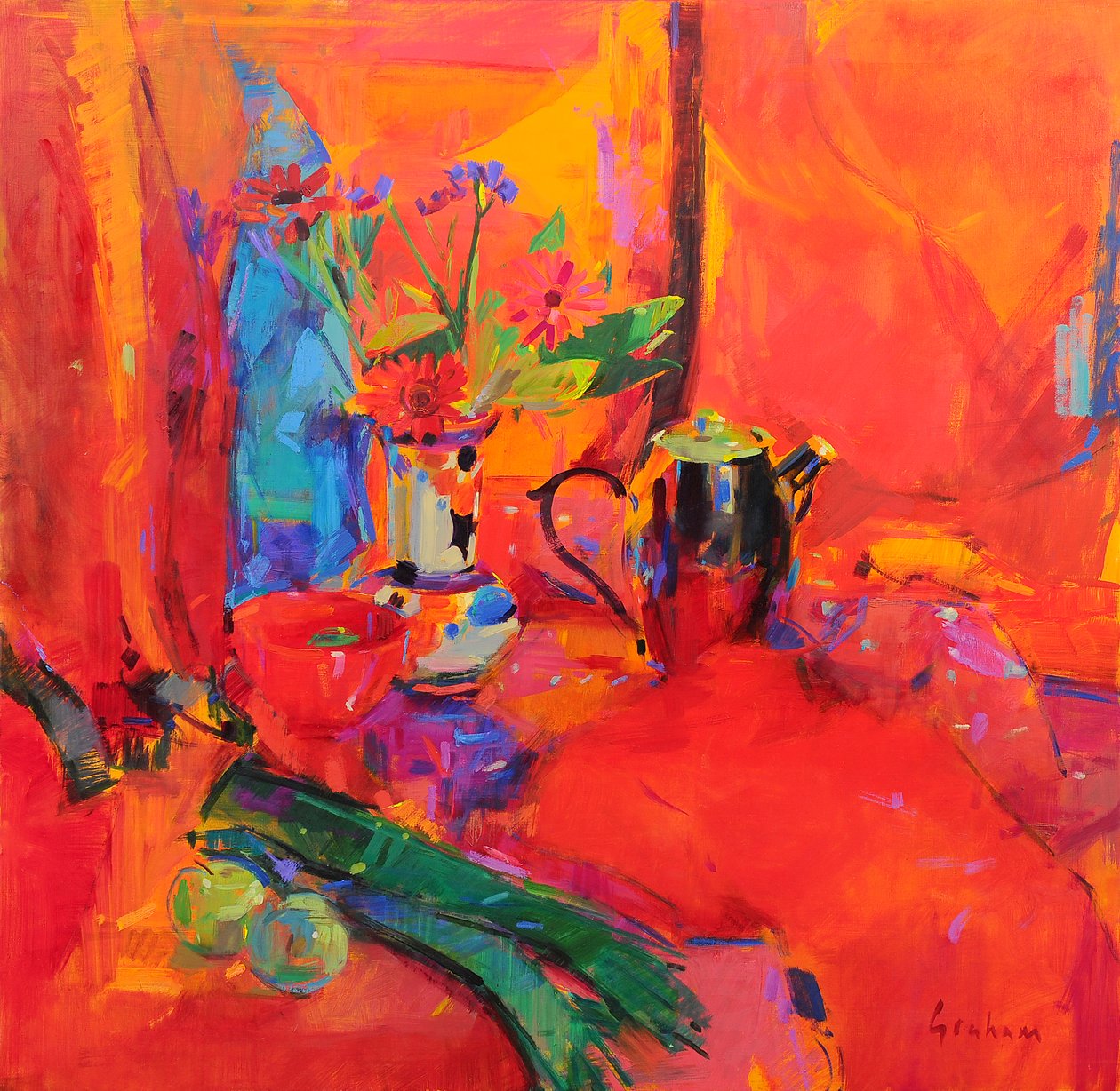 Red Still Life, 2021 by Peter Graham