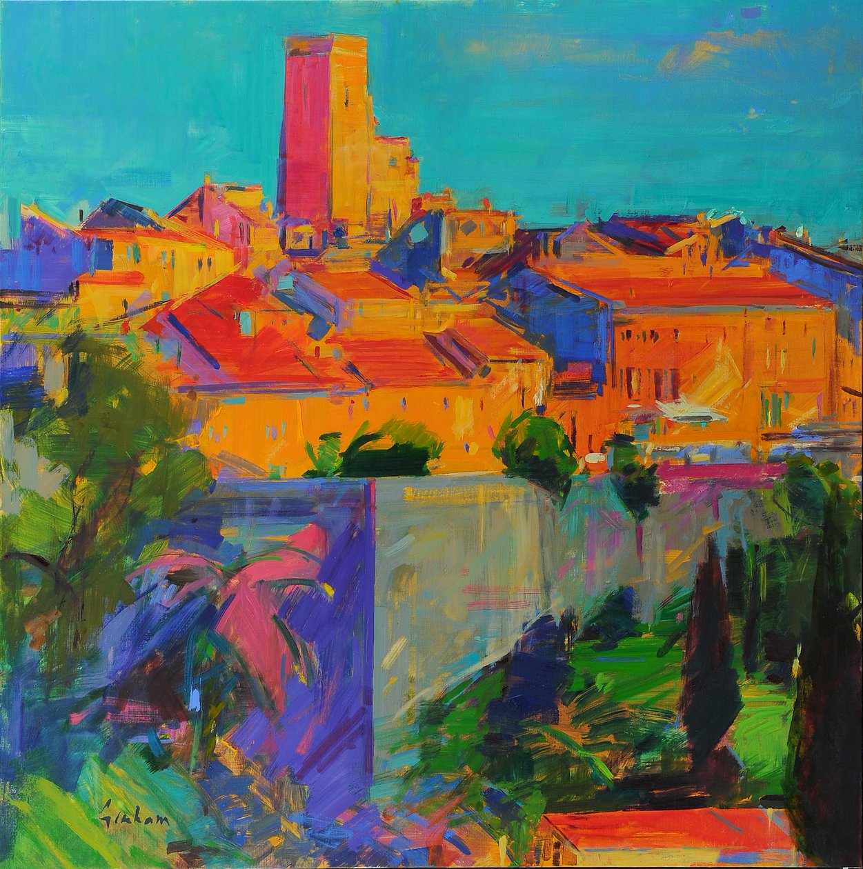 Saint-Paul de Vence, Golden Light by Peter Graham