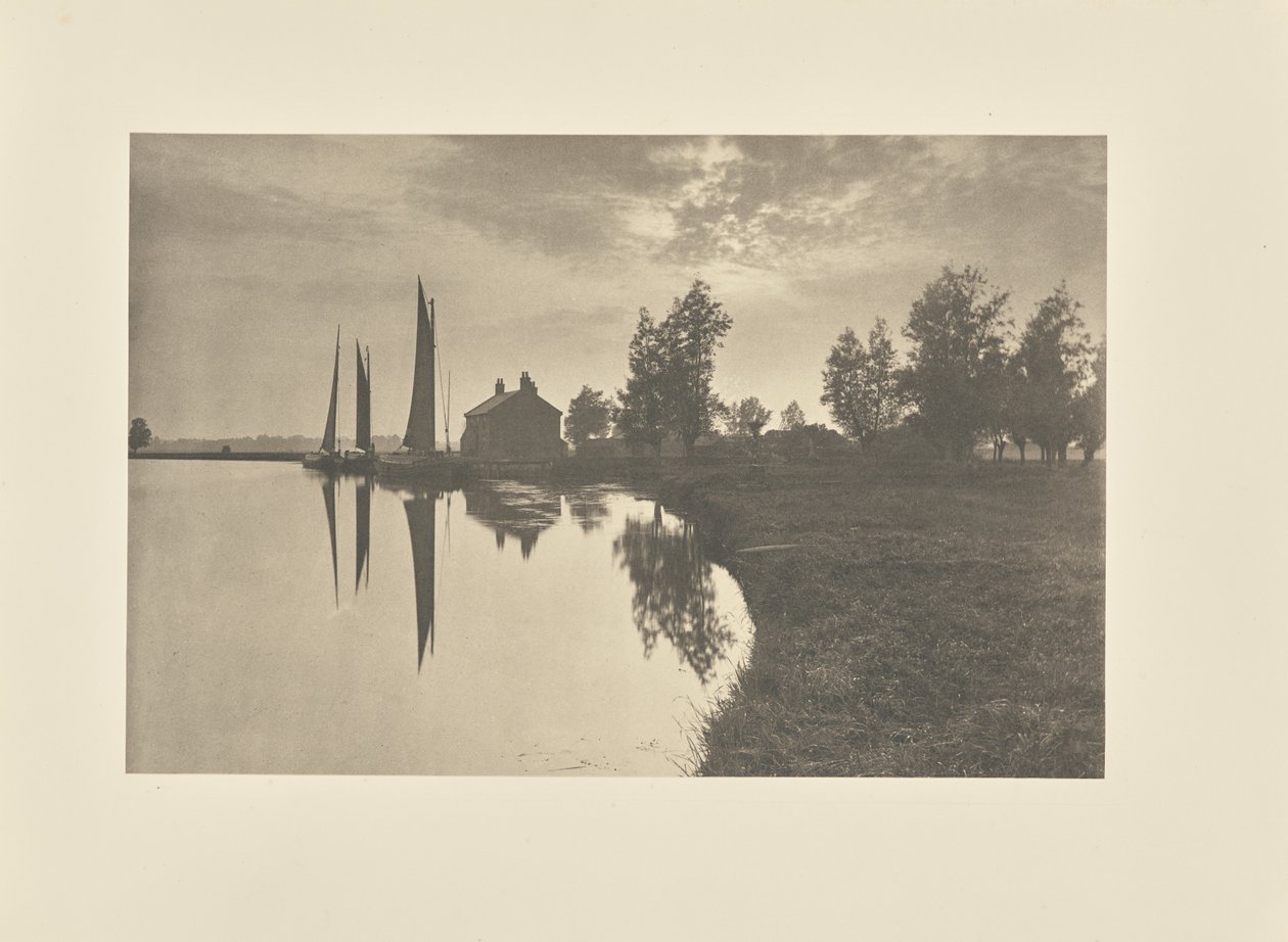Cantley: Wherries Waiting for the Turn of the Tide by Peter Henry Emerson