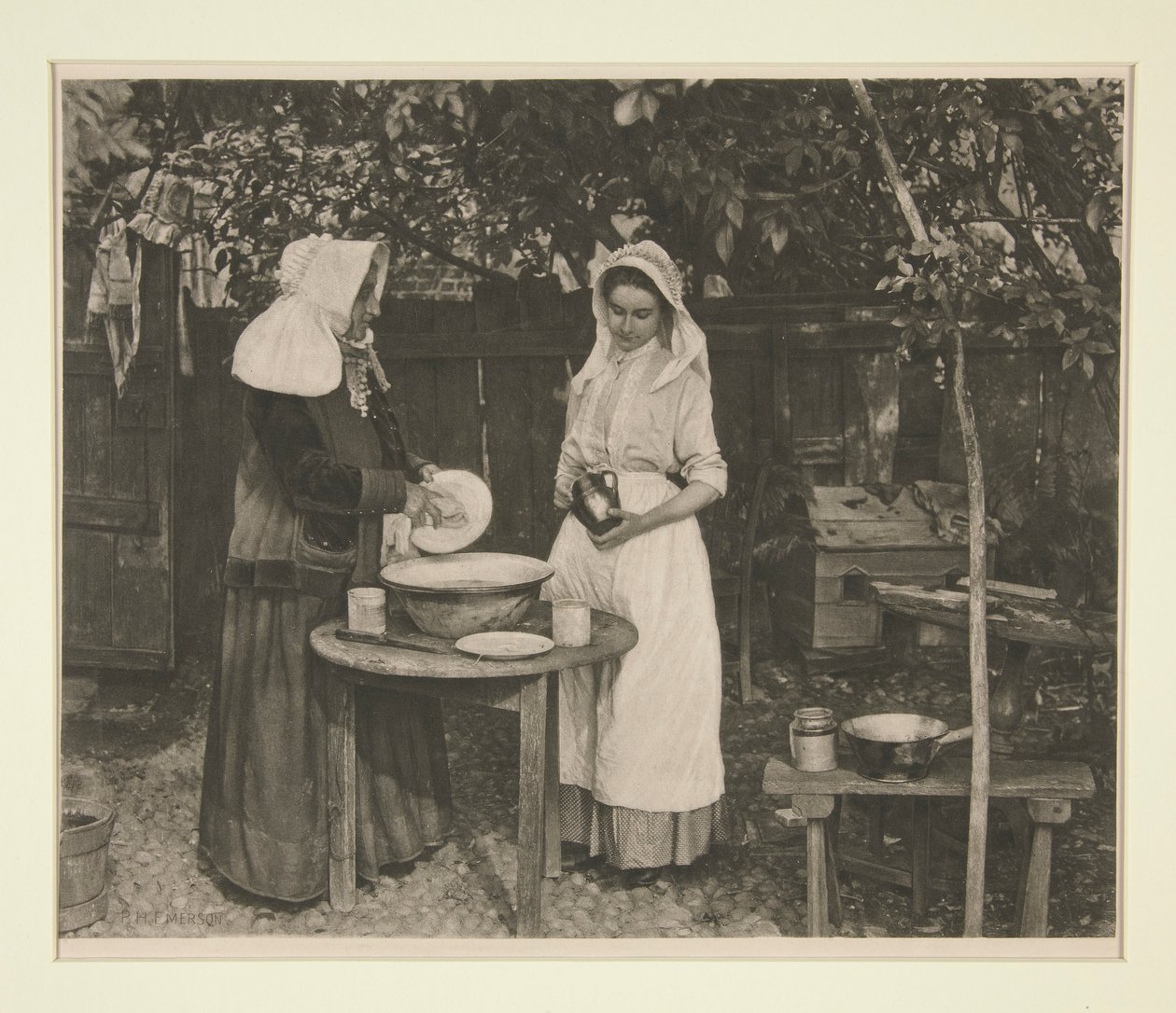 Mrs. Peck and Mary Critten by Peter Henry Emerson
