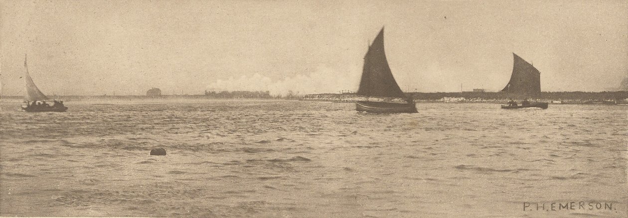 On Breydon Water - Sea-Fog Coming Up by Peter Henry Emerson