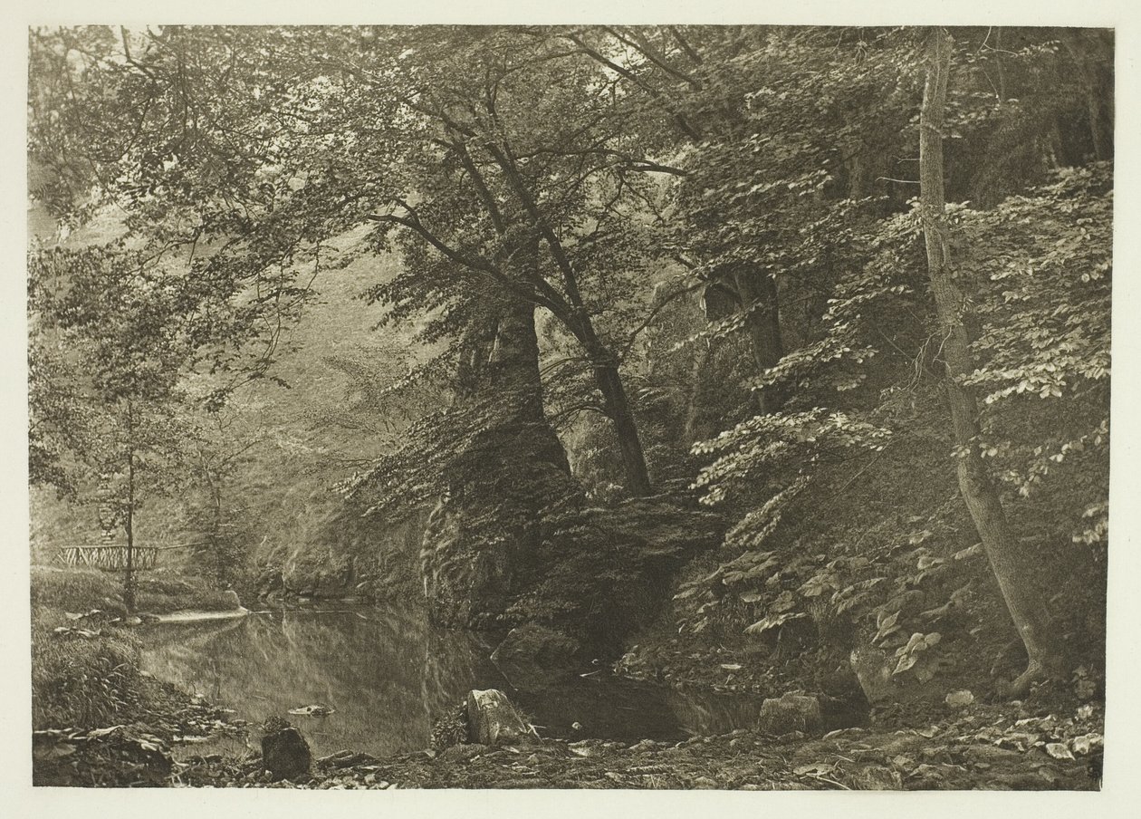 Pike Pool (from below) by Peter Henry Emerson