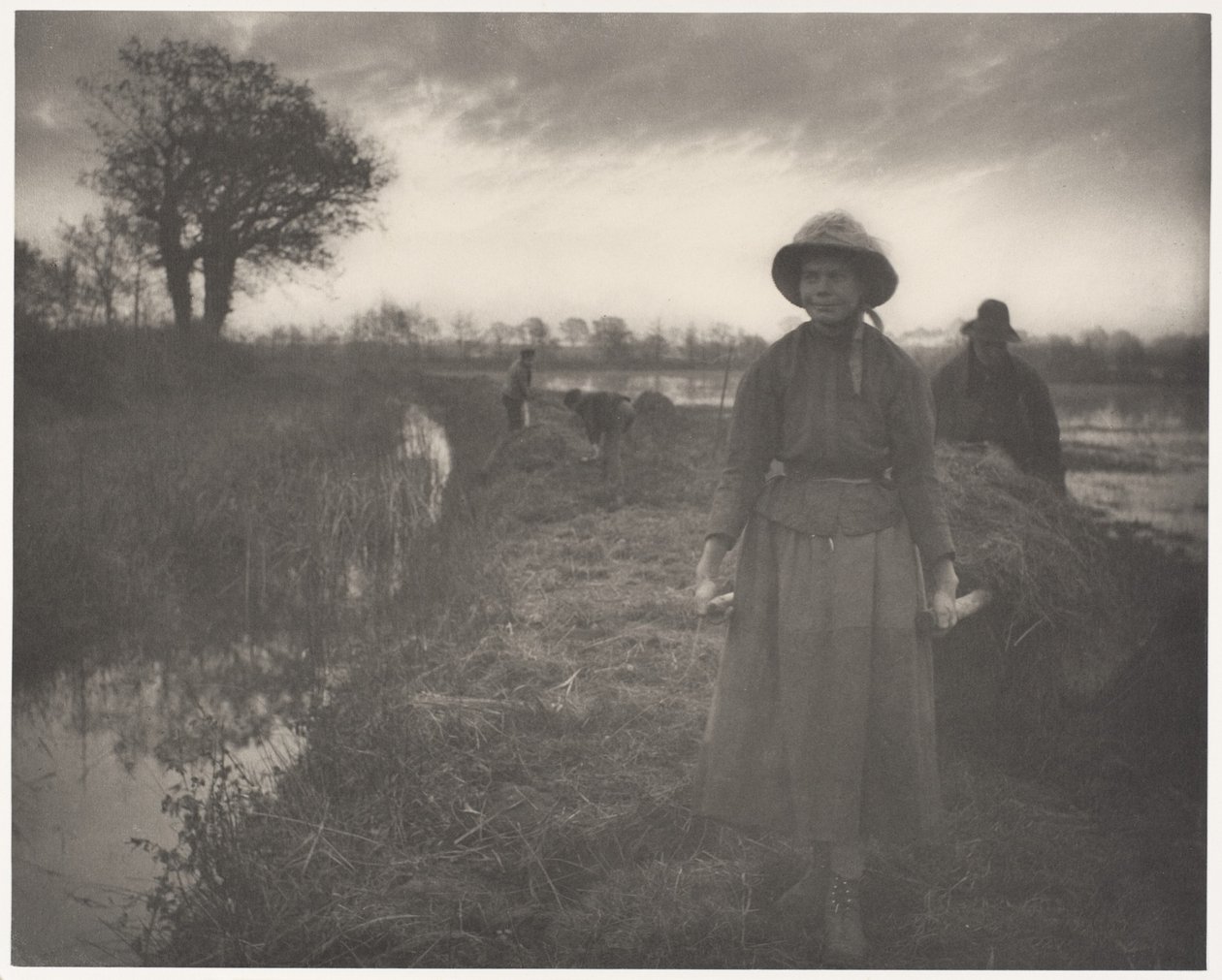 Poling the Marsh Hay by Peter Henry Emerson